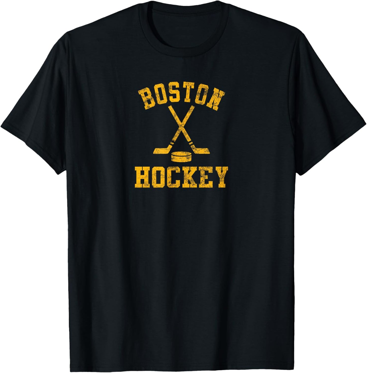 Vintage Boston Hockey T-Shirt - T-Shirt | Black