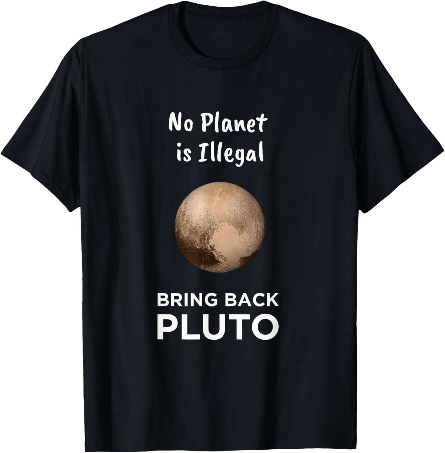 No Planet Is Illegal Bring Back Pluto Astronomer Kids T-Shirt - T-Shirt | Black