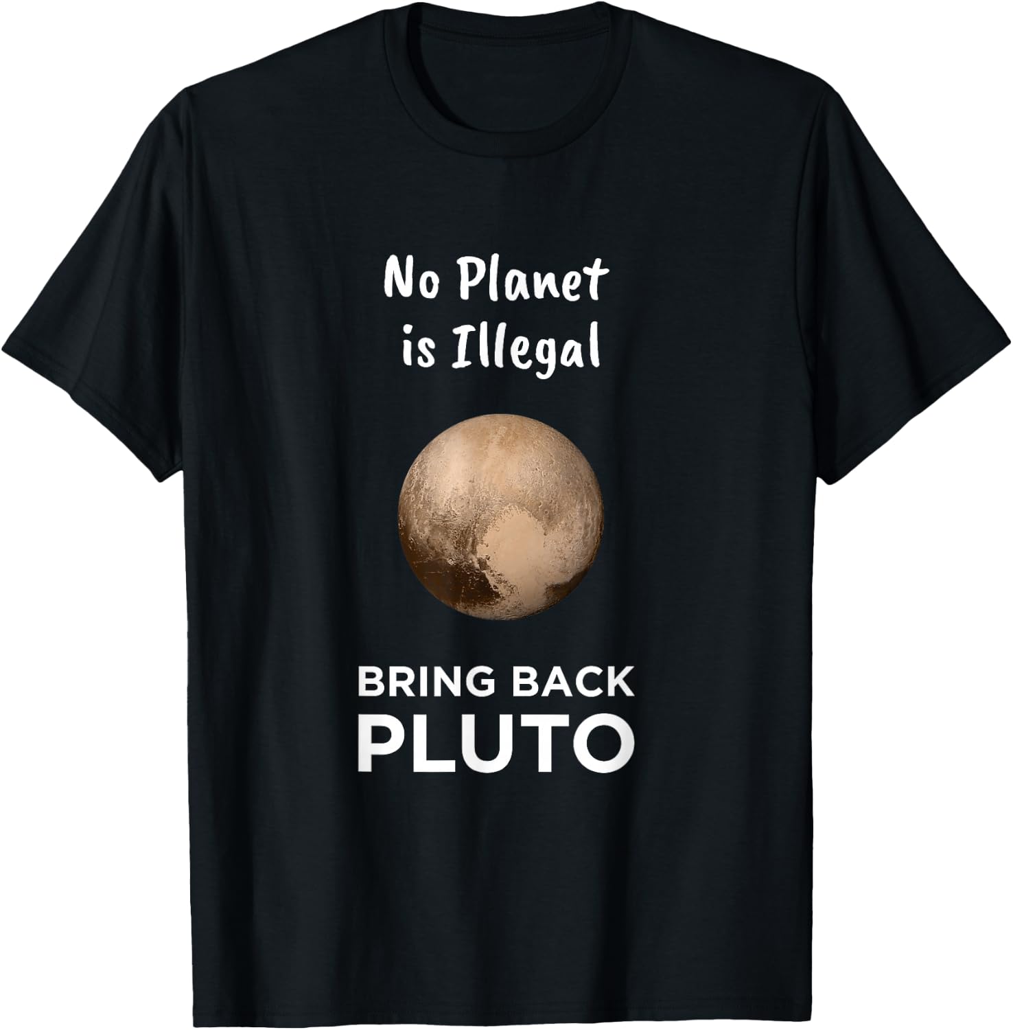 No Planet Is Illegal Bring Back Pluto Astronomer Kids T-Shirt - T-Shirt | Black