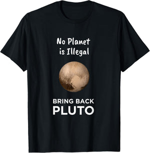 No Planet Is Illegal Bring Back Pluto Astronomer Kids T-Shirt - T-Shirt | Black