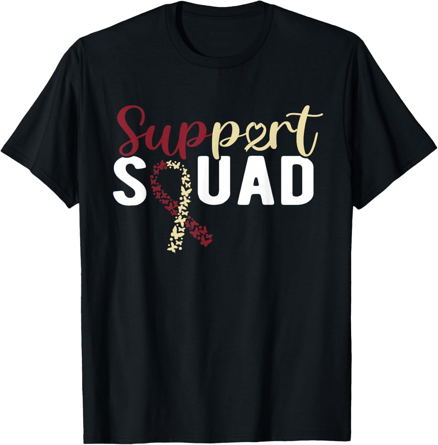 Head And Neck Cancer Support Squad T-Shirt - T-Shirt | Black