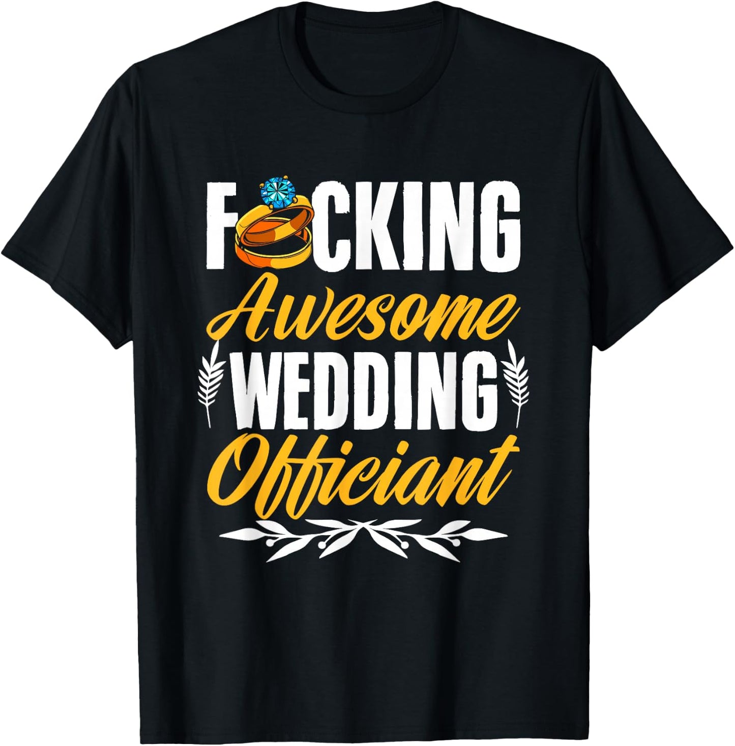 Awesome Wedding Officiant Marriage Ordained Minister T-Shirt - T-Shirt | Black