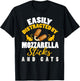 Mozzarella Sticks Shirt Funny Cat Lover Mozzarella Sticks T-Shirt - T-Shirt | Black