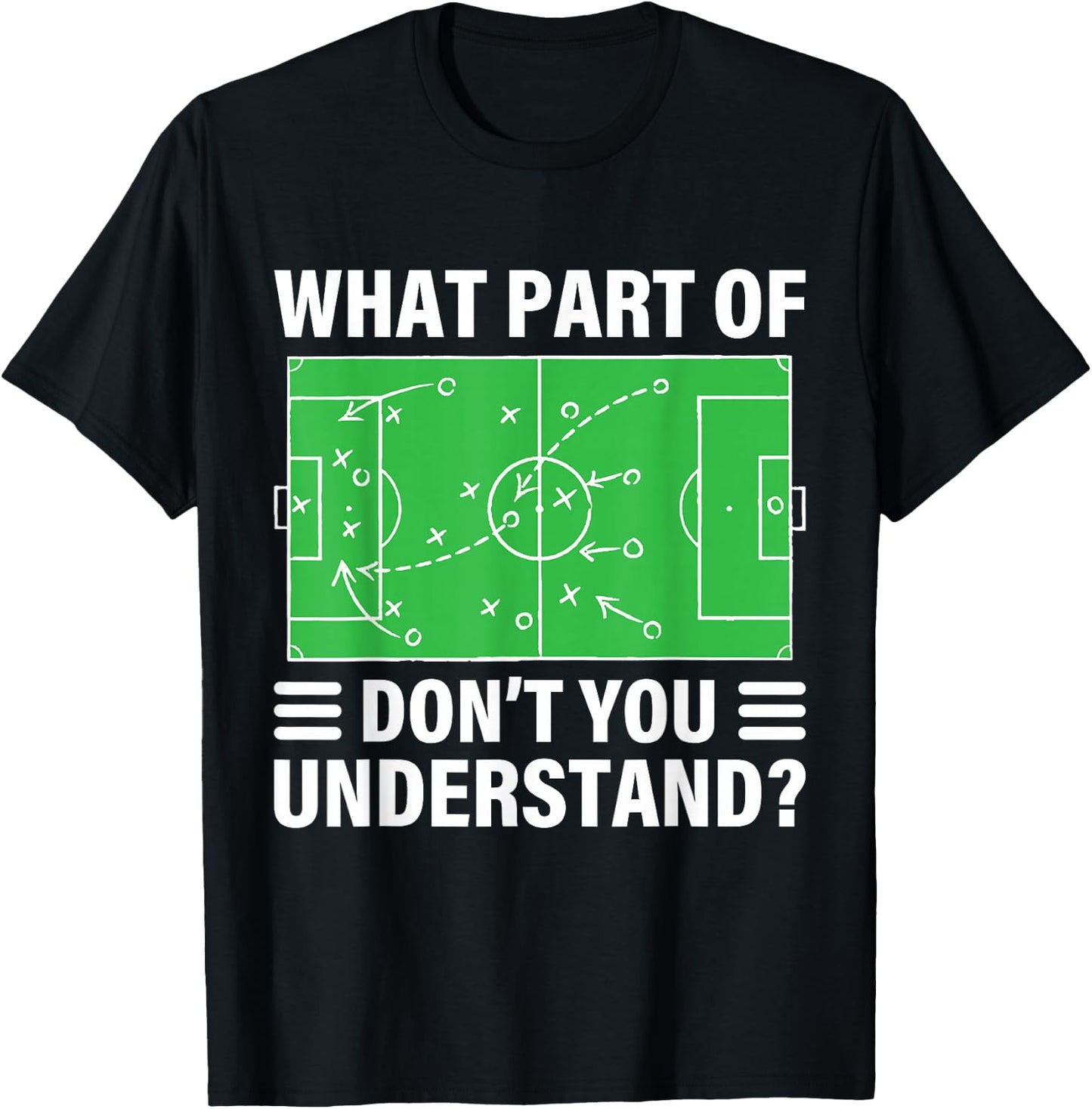 Funny What Part Of Soccer Don't You Understand Soccer Coach T-Shirt - T-Shirt | Black