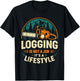 Woodsman Tree Cutter Tree Cutting Lifestyle Lumberjack T-Shirt - T-Shirt | Black