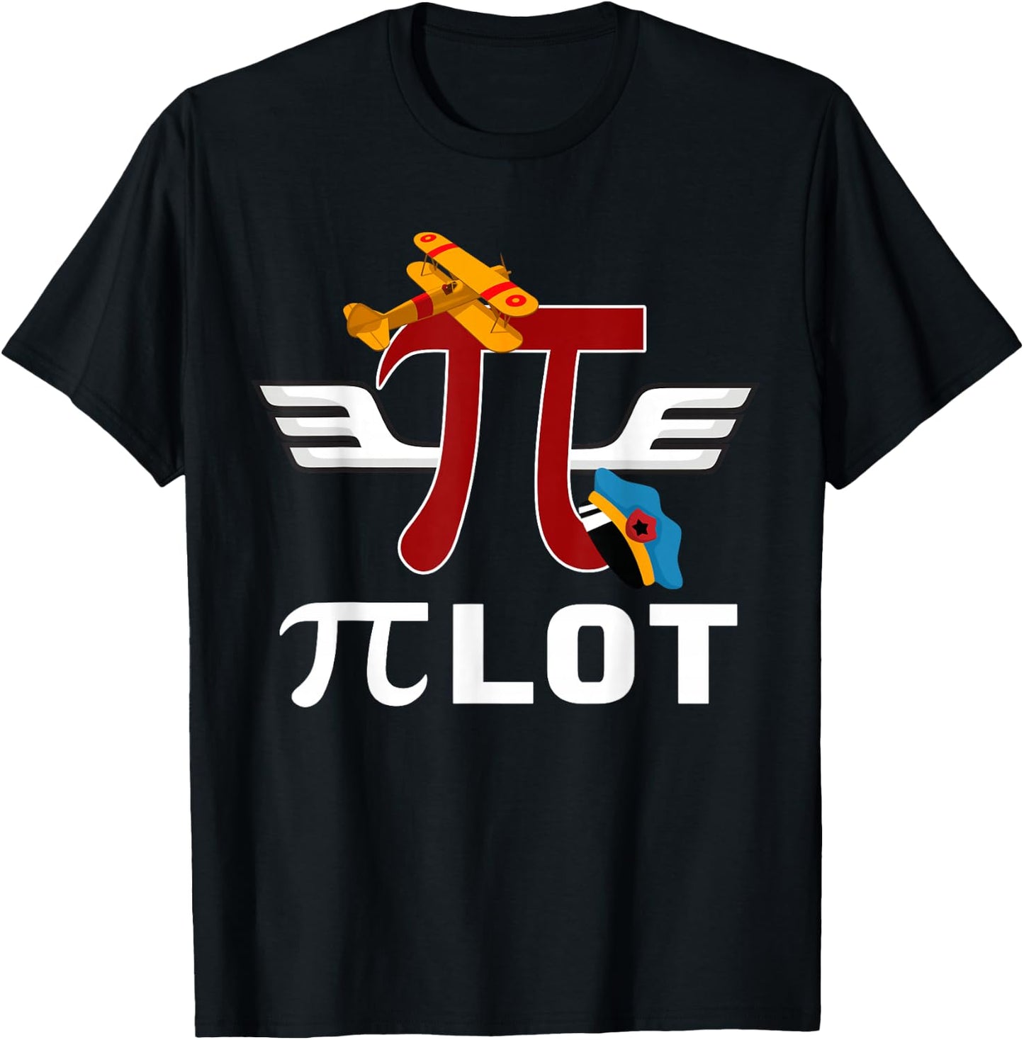 PiLot - Pi Day Shirt For Kids | Happy Pi Day 3.14 Gift Shirt T-Shirt - T-Shirt | Black