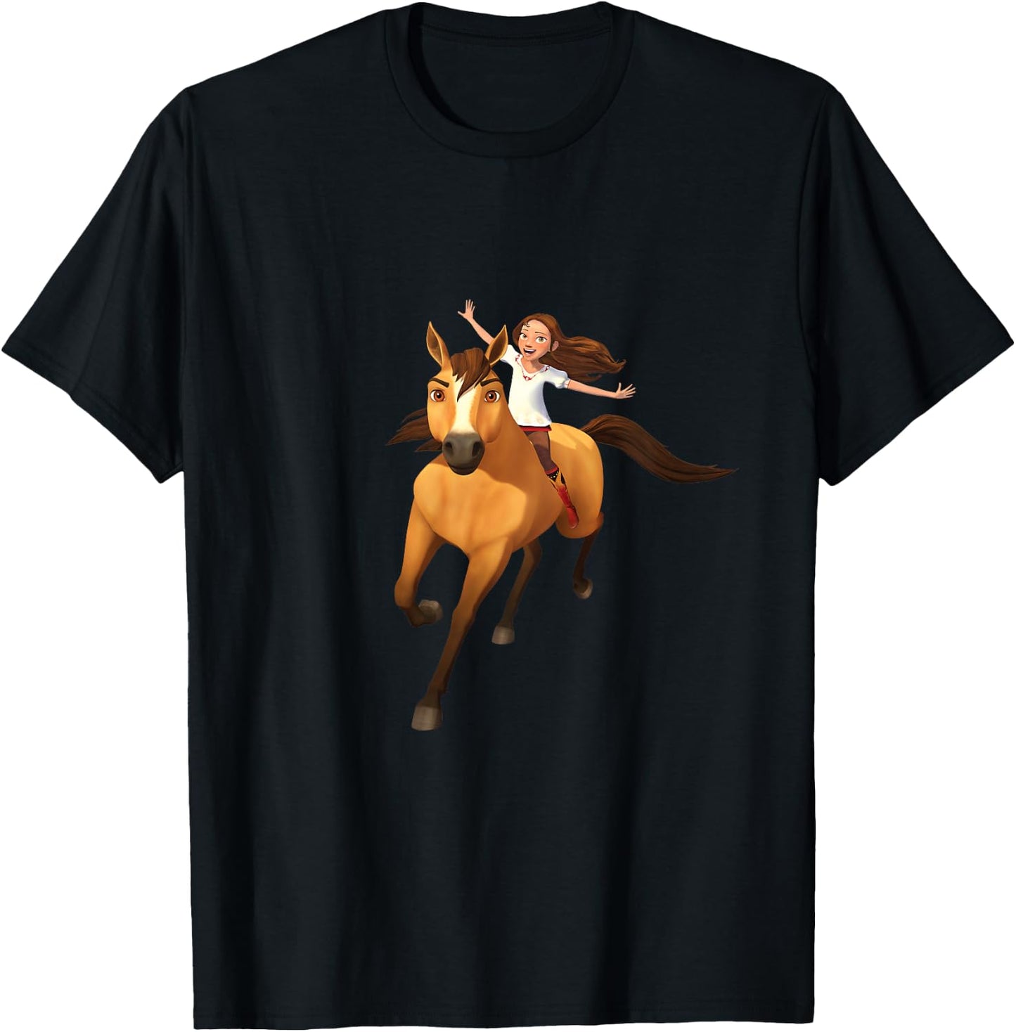 DreamWorks Spirit Riding Free - Lucky Riding Kids T-Shirt - T-Shirt | Black