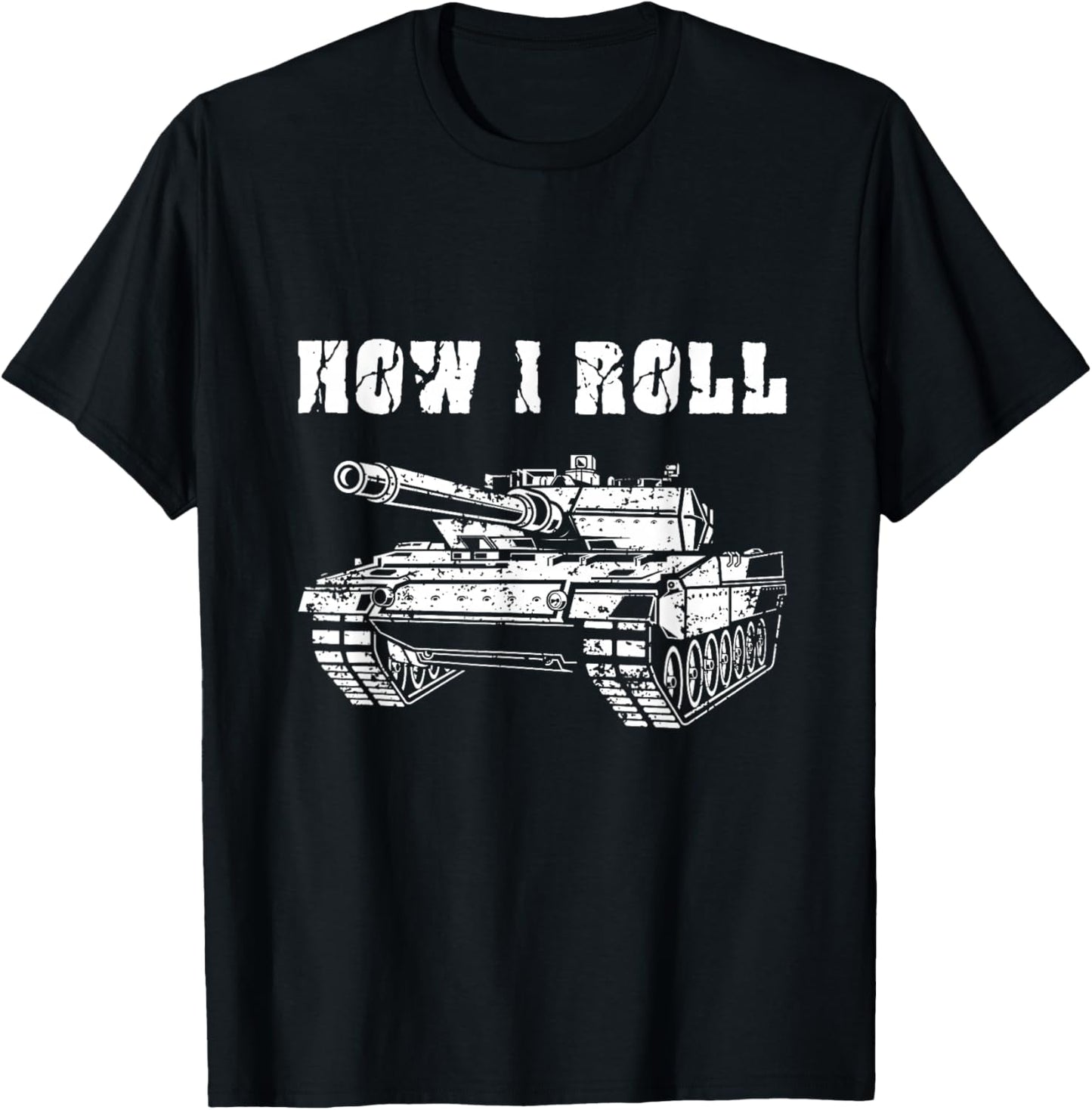 Tank Military Vehicle Firepower Army Soldier T-Shirt - T-Shirt | Black
