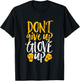 Don't Give Up Glove Up Funny Women Kickboxing Gym Motivation T-Shirt - T-Shirt | Black