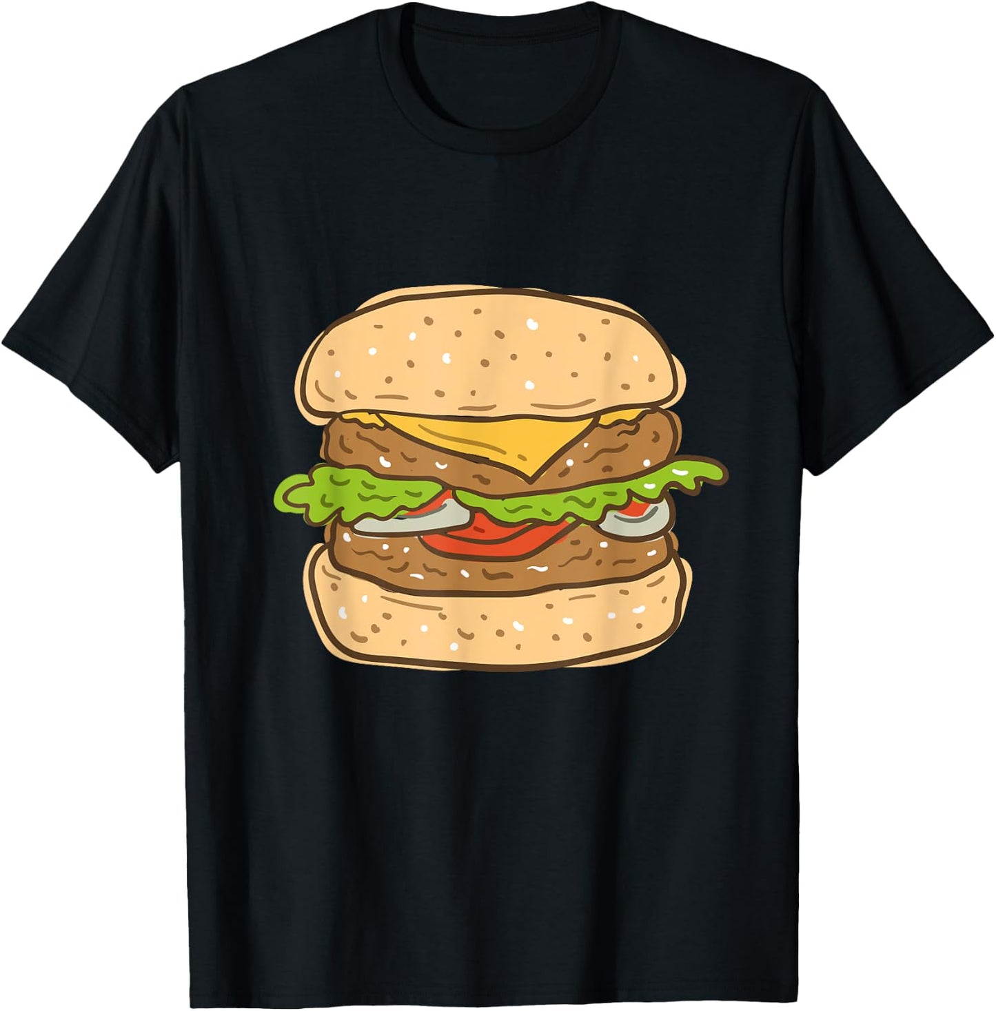 Burger and French Fries Matching Costumes for Halloween T-Shirt - T-Shirt | Black
