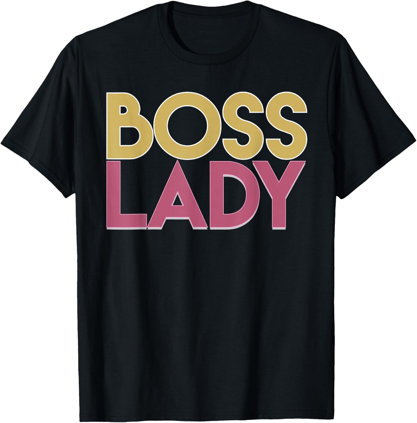 Boss Lady Vintage Women Empowerment Lead Leader T-Shirt - T-Shirt | Black