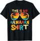 This is My Hawaiian Shirt Tropical Luau Costume Party Hawaii T-Shirt - T-Shirt | Black