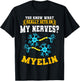 Neuroscientist Myelin Neurobiologist Neuroscience Biology T-Shirt - T-Shirt | Black