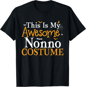 This Is My Awesome Nonno Costume Halloween Party Matching T-Shirt - T-Shirt | Black