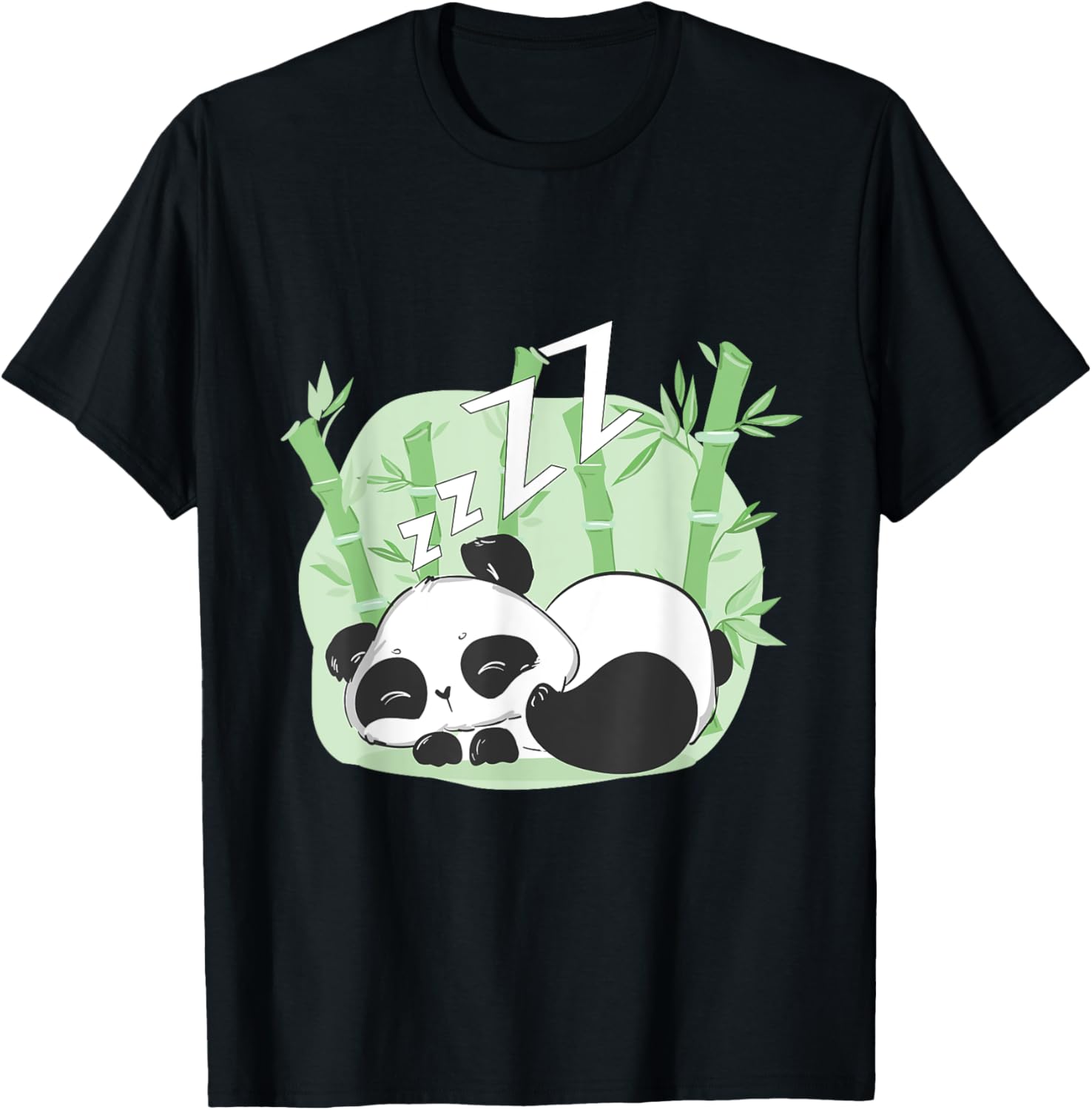 Panda Sleeping T-Shirt - T-Shirt | Black