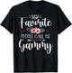 My Favorite People Call Me Gammy Funny Floral Mother's Day T-Shirt - T-Shirt | Black