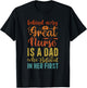 Behind Every Great Nurse Is A Dad | Father Nursing Nurse Dad T-Shirt - T-Shirt | Black