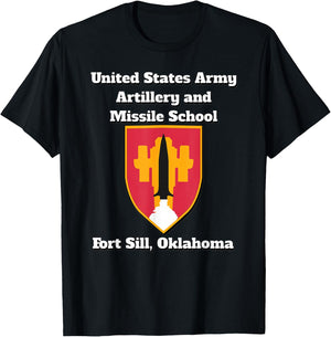 Army Artillery and Missile School, Fort Sill T-Shirt - T-Shirt | Black