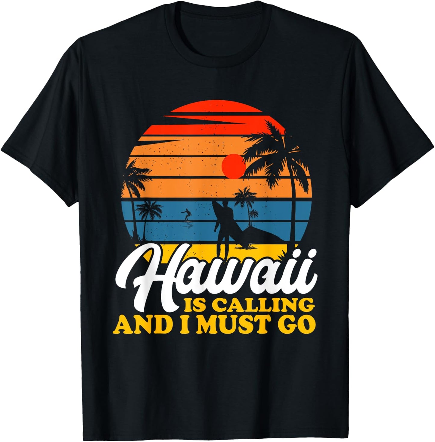 Hawaiian Summer Holiday Hawaii Is Calling And I Must Go Women Kids T-Shirt - T-Shirt | Black