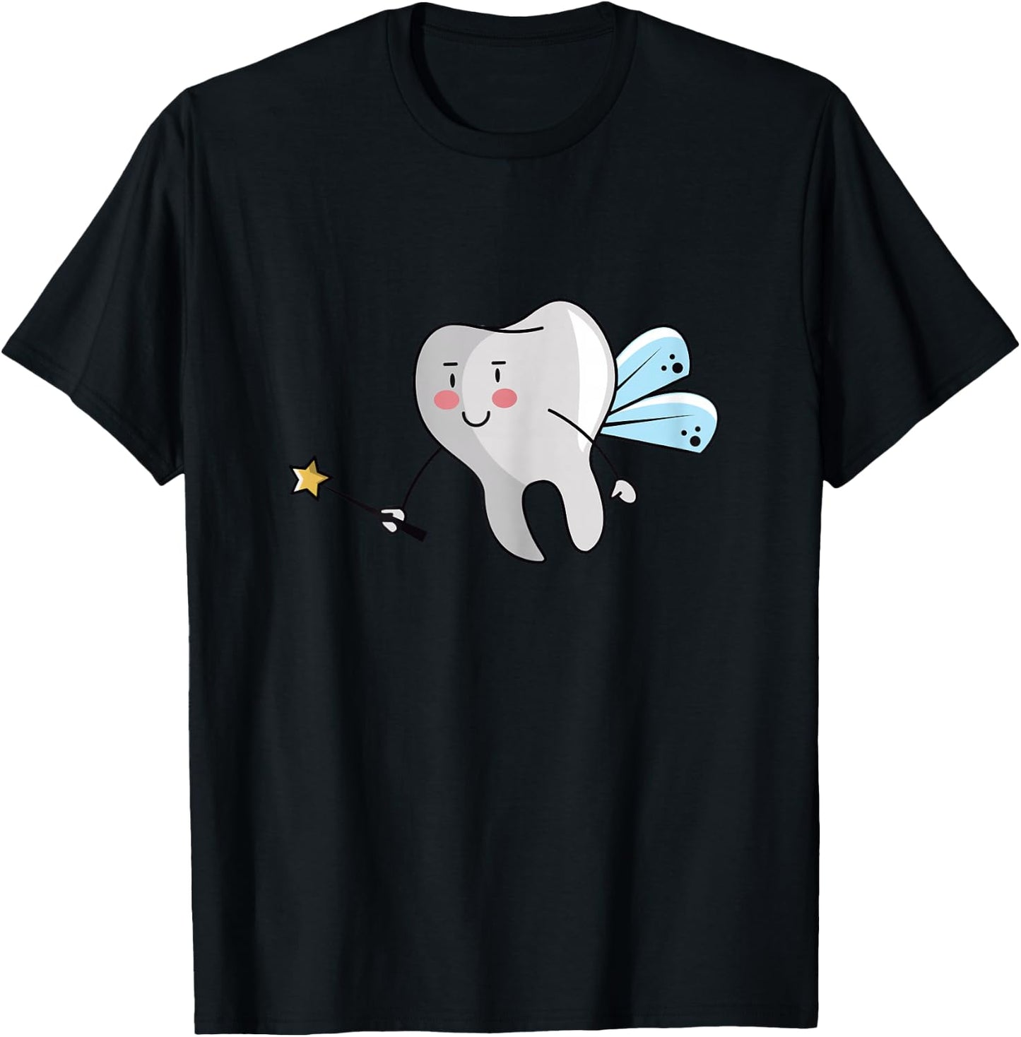 Tooth Fairy Design for Dental Assistant, Dental Hygienist T-Shirt - T-Shirt | Black