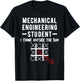 Gift Mechanical Engineer College Student Illustration T-Shirt - T-Shirt | Black