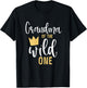 Grandma of the Wild One Shirt 1st Birthday First Thing T-Shirt - T-Shirt | Black