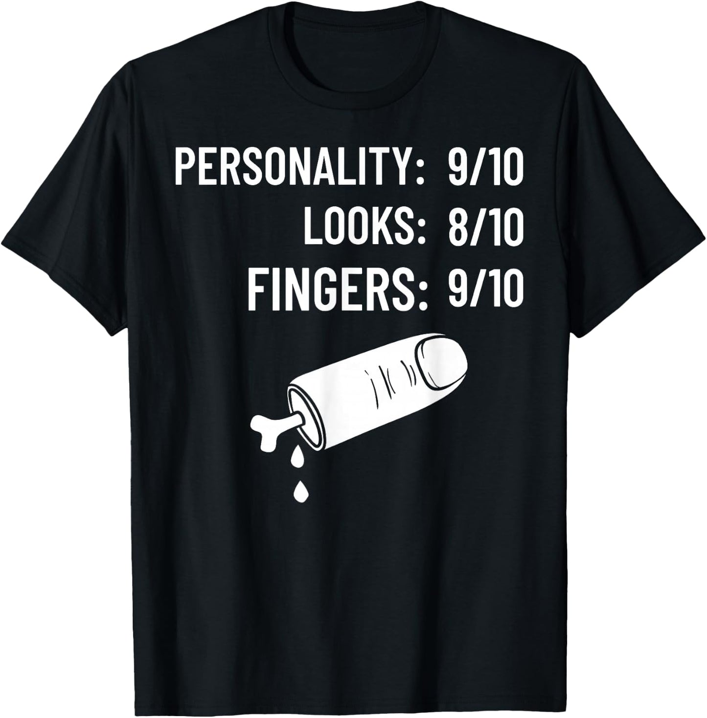 Missing Finger Prosthetic Amputation Recovery T-Shirt - T-Shirt | Black