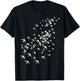 Flock of Birds Flying - Nature and Bird Lovers Graphic Print T-Shirt - T-Shirt | Black
