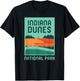 Indiana Dunes National Park Vacation Retro Graphic T-Shirt - T-Shirt | Black