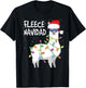 Fleece Navidad Funny Christmas Navidad Llama T-Shirt - T-Shirt | Black