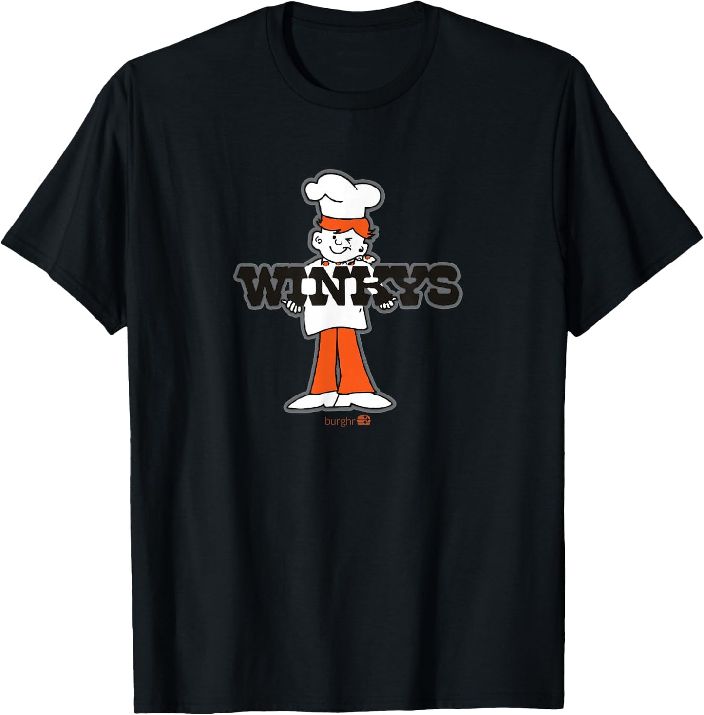 Burghr Boys -Adults Retro Classic , Grey, Small, Short Sleeve T-Shirt - T-Shirt | Black