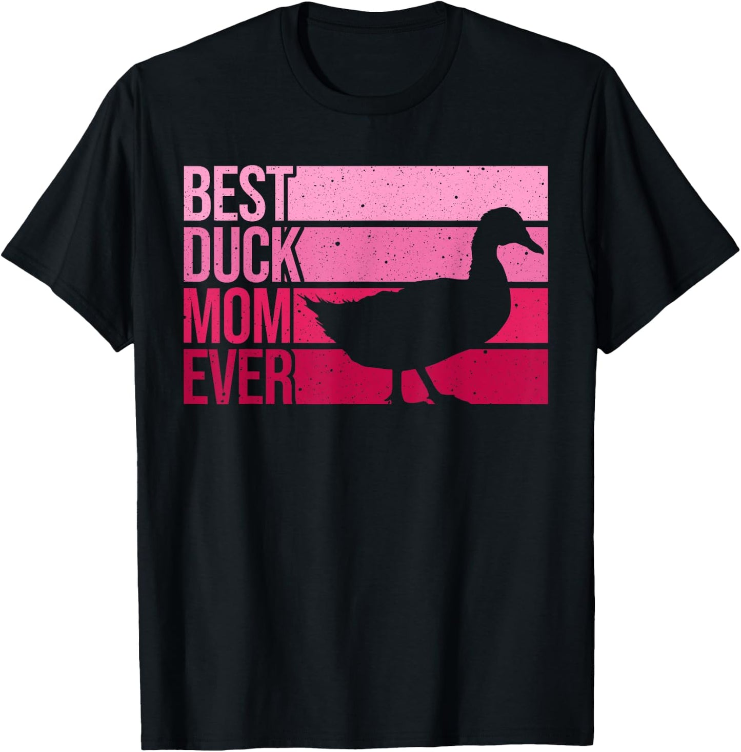 Funny Duck Mom Art Girls Mother's Day Duck Lovers T-Shirt - T-Shirt | Black