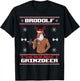 Brodolf The Red Nose Gainzdeer Gym Ugly Christmas Sweater T-Shirt - T-Shirt | Black