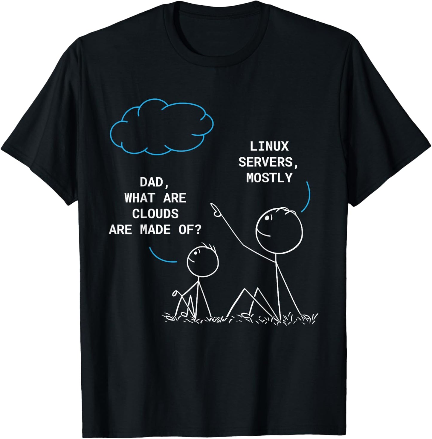 Cloud IT Professional Sys Admin Programming Coding Funny T-Shirt - T-Shirt | Black