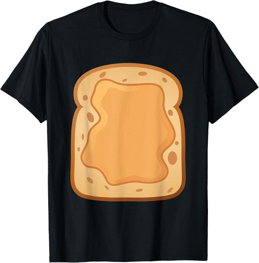 PB&J Peanut Butter on Bread Funny Matching Halloween Costume T-Shirt - T-Shirt | Black