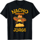Nacho Average Jorge Personalized Name Funny Taco T-Shirt - T-Shirt | Black