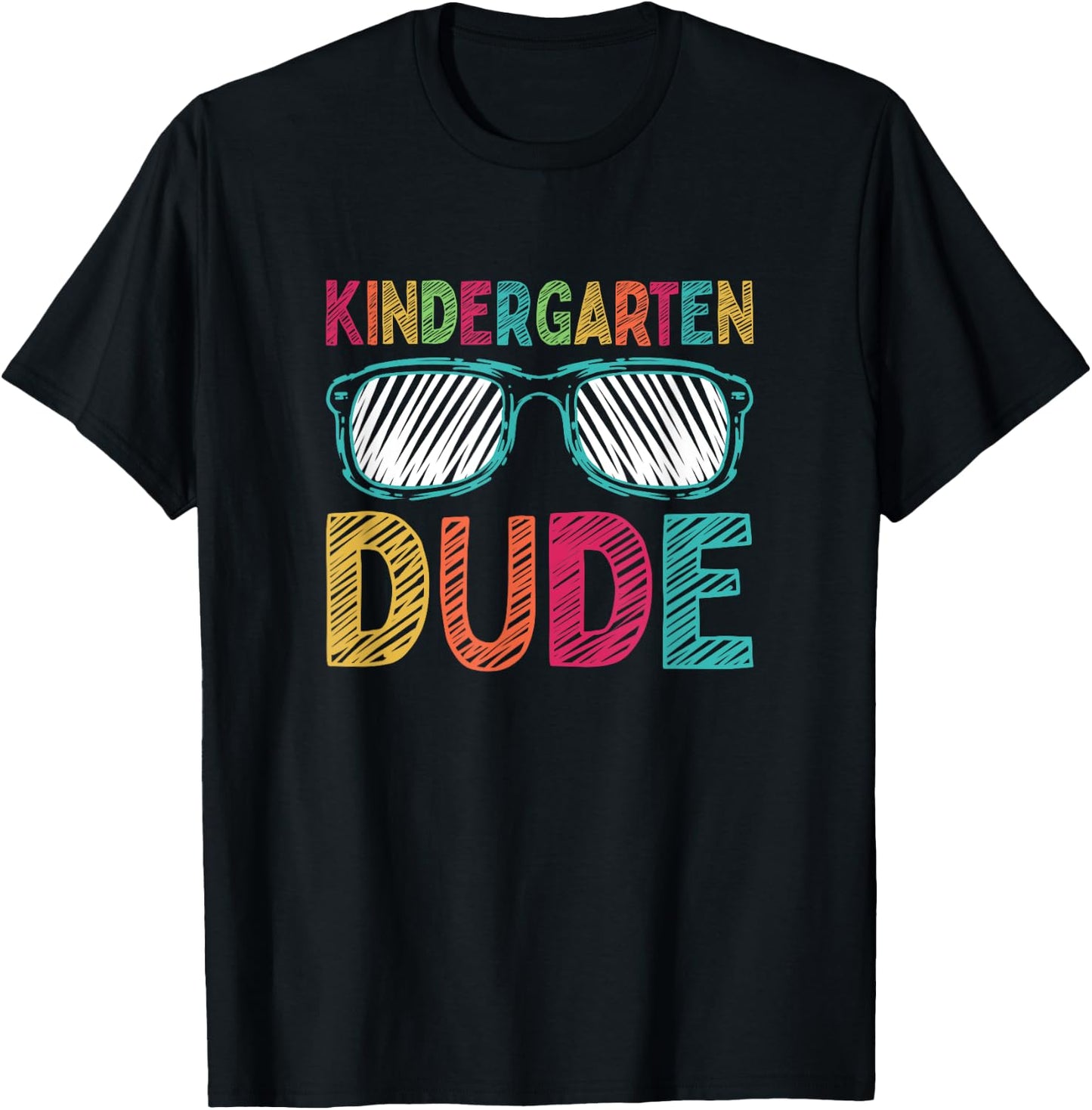 Kindergarten Dude Funny First Day Back To School Student T-Shirt - T-Shirt | Black