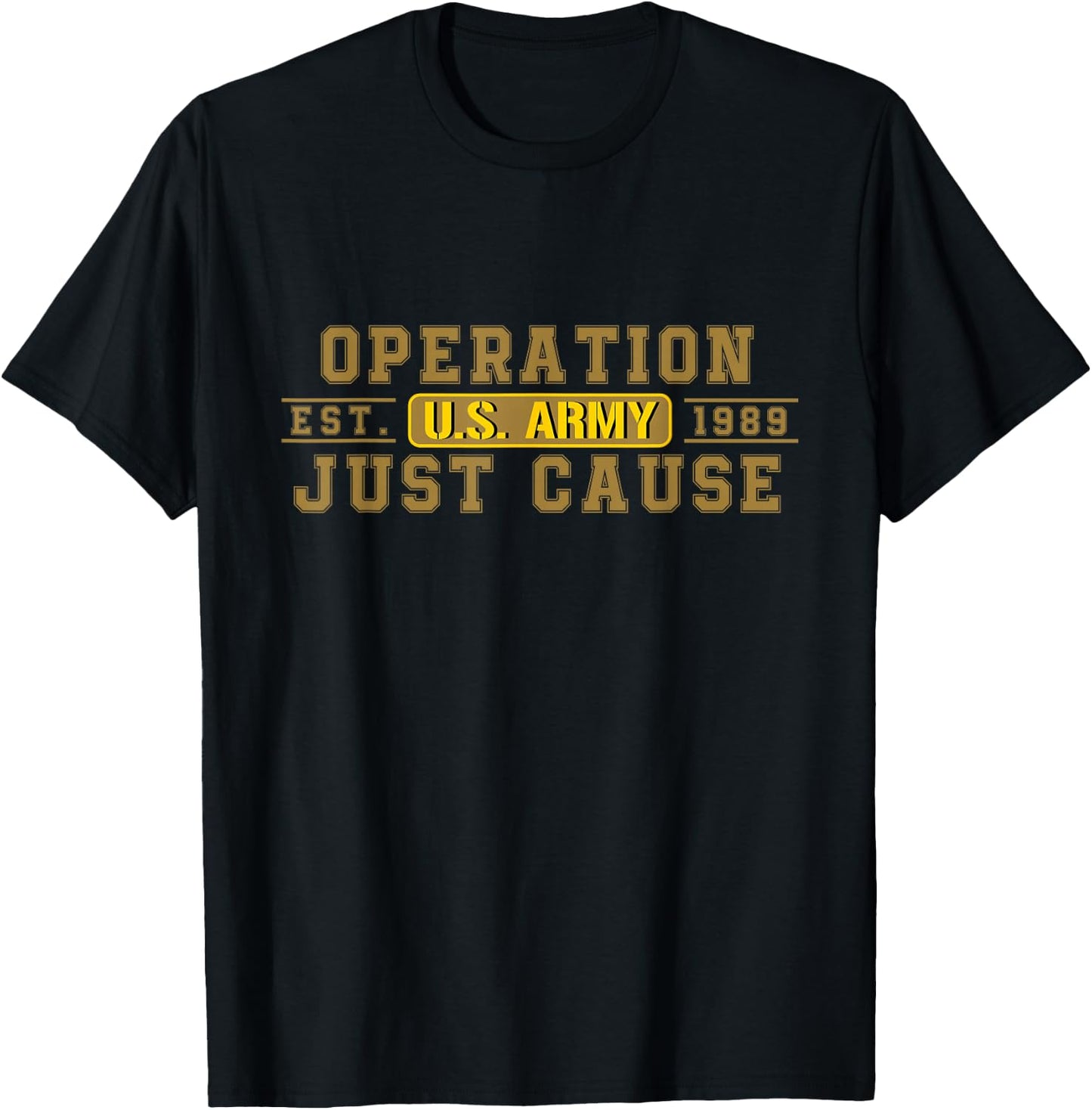 Operation Just Cause OJC Veteran US Army T-Shirt - T-Shirt | Black