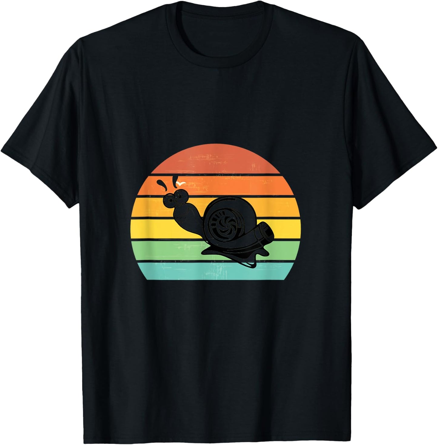 Turbo Snail Boost Racing Team Car Engine Steam Punk Style T-Shirt - T-Shirt | Black