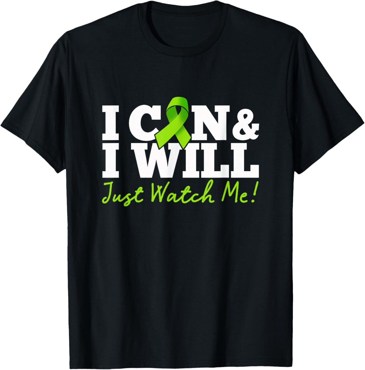 I Can & I Will Beat Lymphoma Cancer Warrior Just Watch Me T-Shirt - T-Shirt | Black