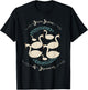 Seven Swans Swimming The 12 Christmas Days Song Rhyme T-Shirt - T-Shirt | Black