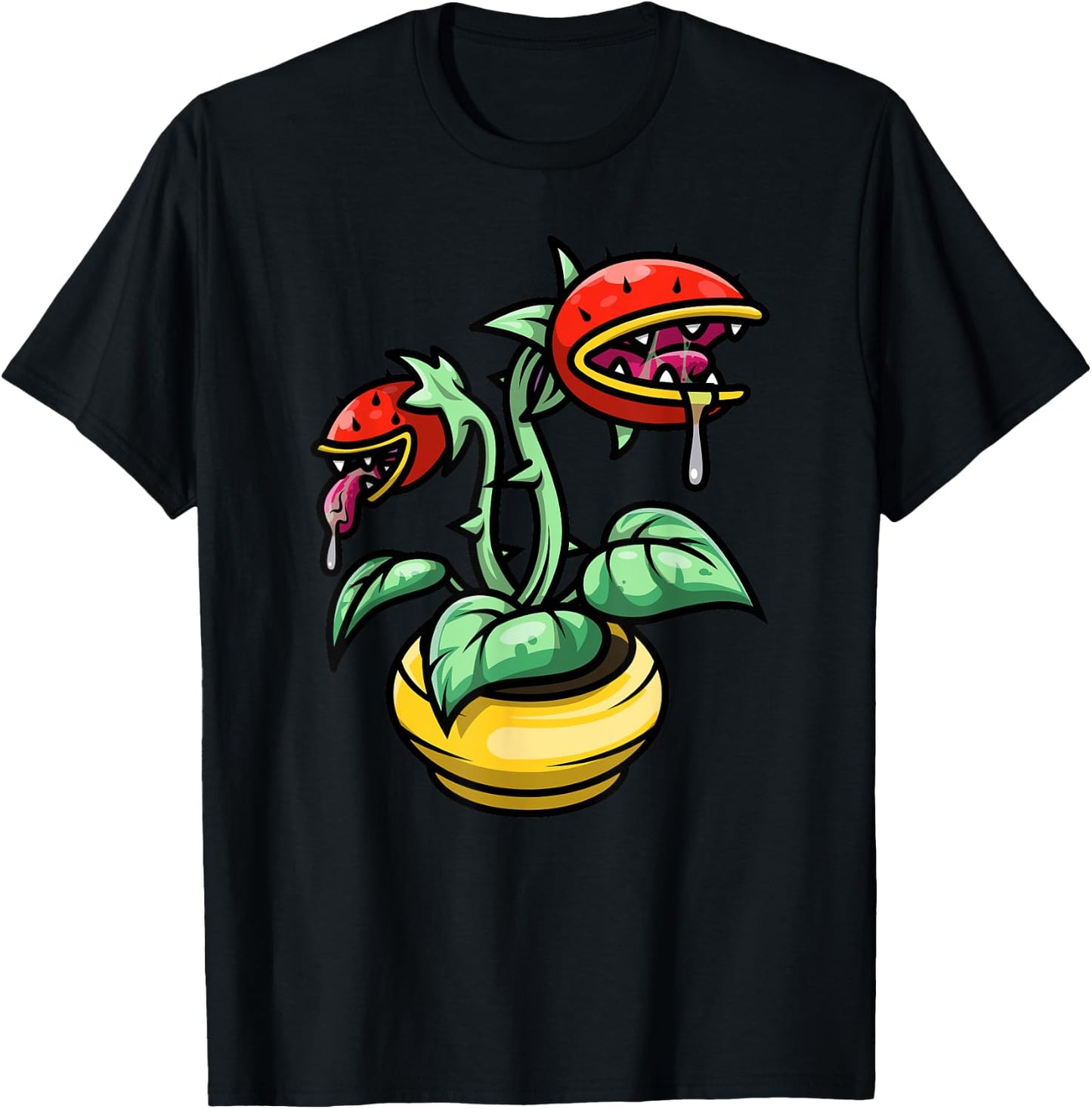 Venus Flytrap I Kids I Plant Monster I Venus Fly Trap T-Shirt - T-Shirt | Black