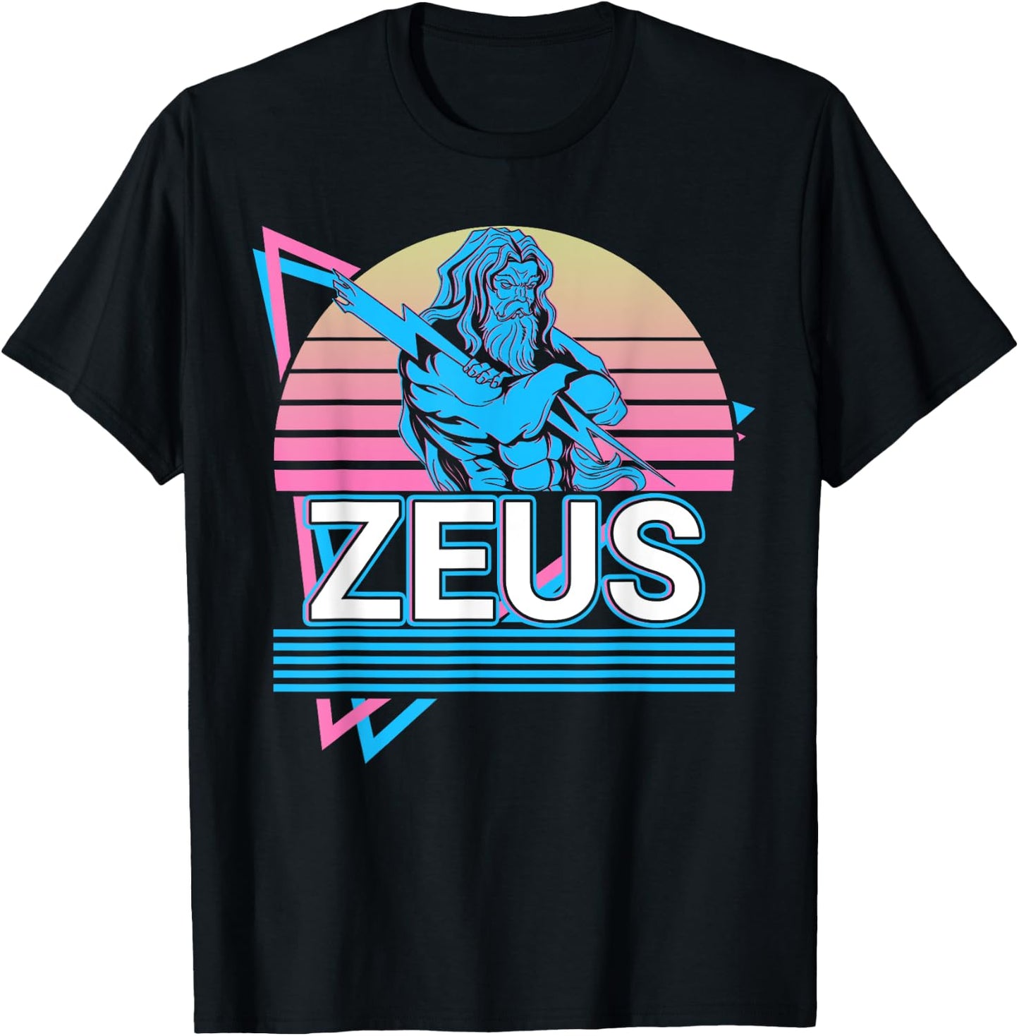Zeus Greek God Of Sky T-Shirt - T-Shirt | Black