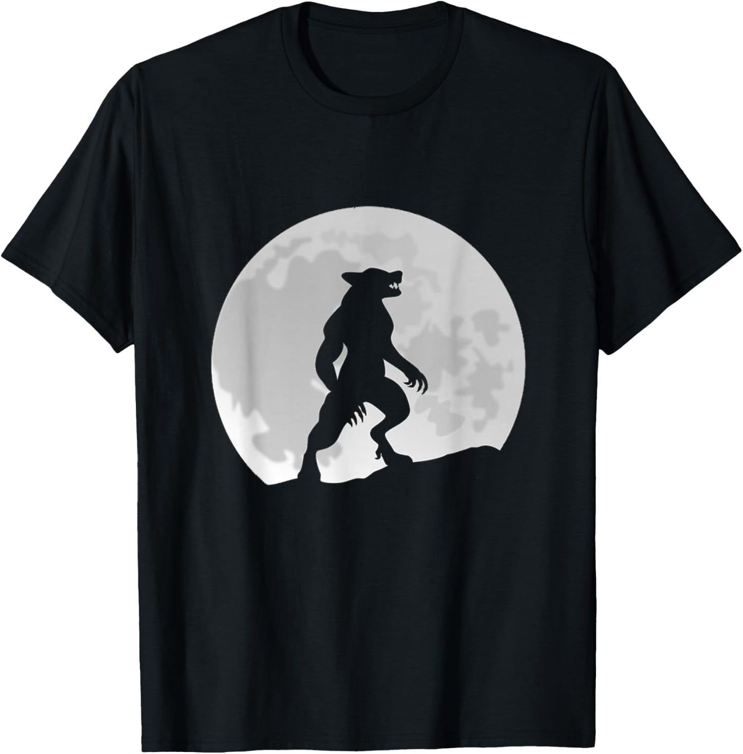 Werewolf Wolf Moon T-Shirt - T-Shirt | Black