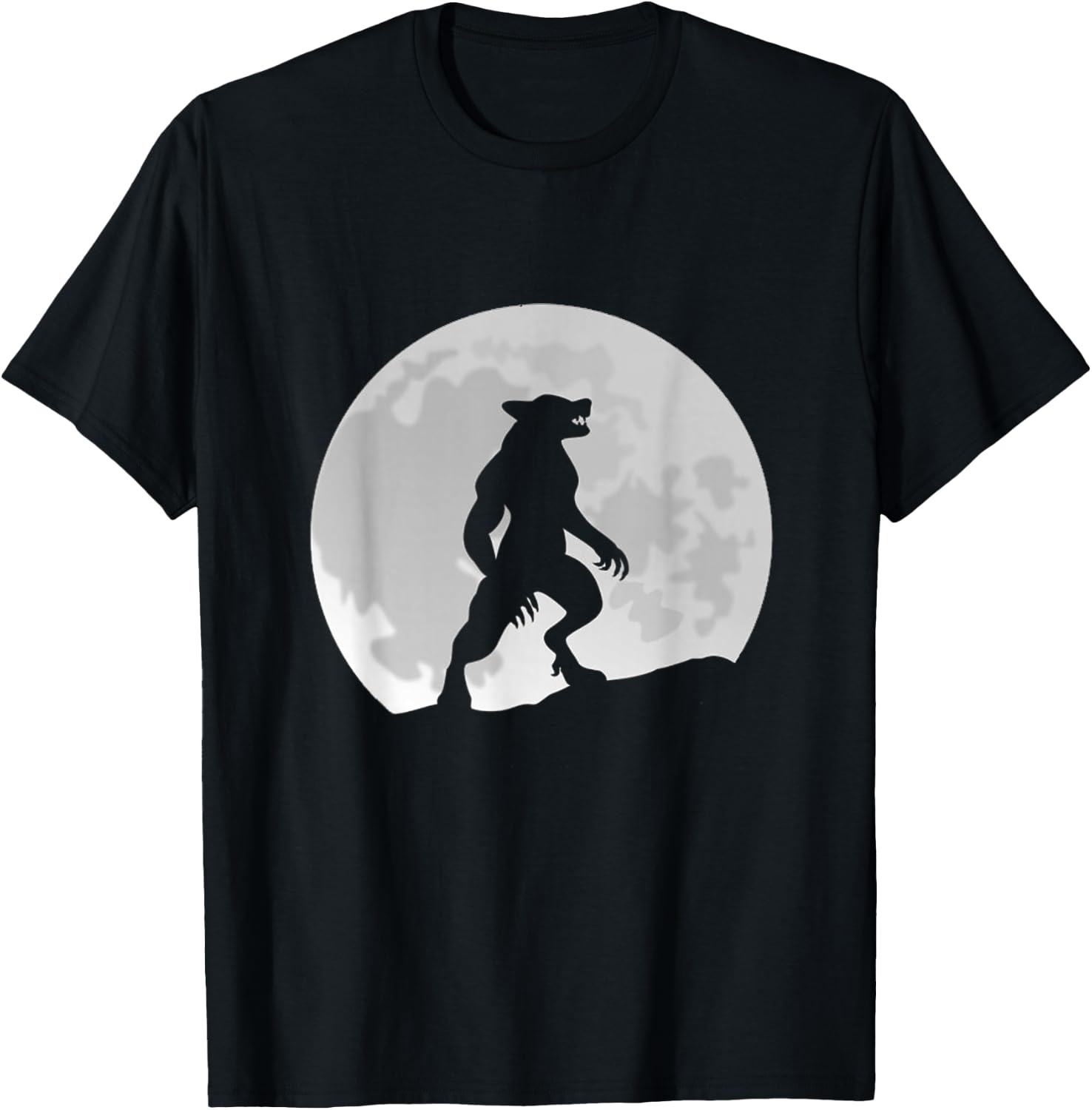 Werewolf Wolf Moon T-Shirt - T-Shirt | Black
