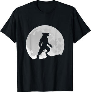 Werewolf Wolf Moon T-Shirt - T-Shirt | Black
