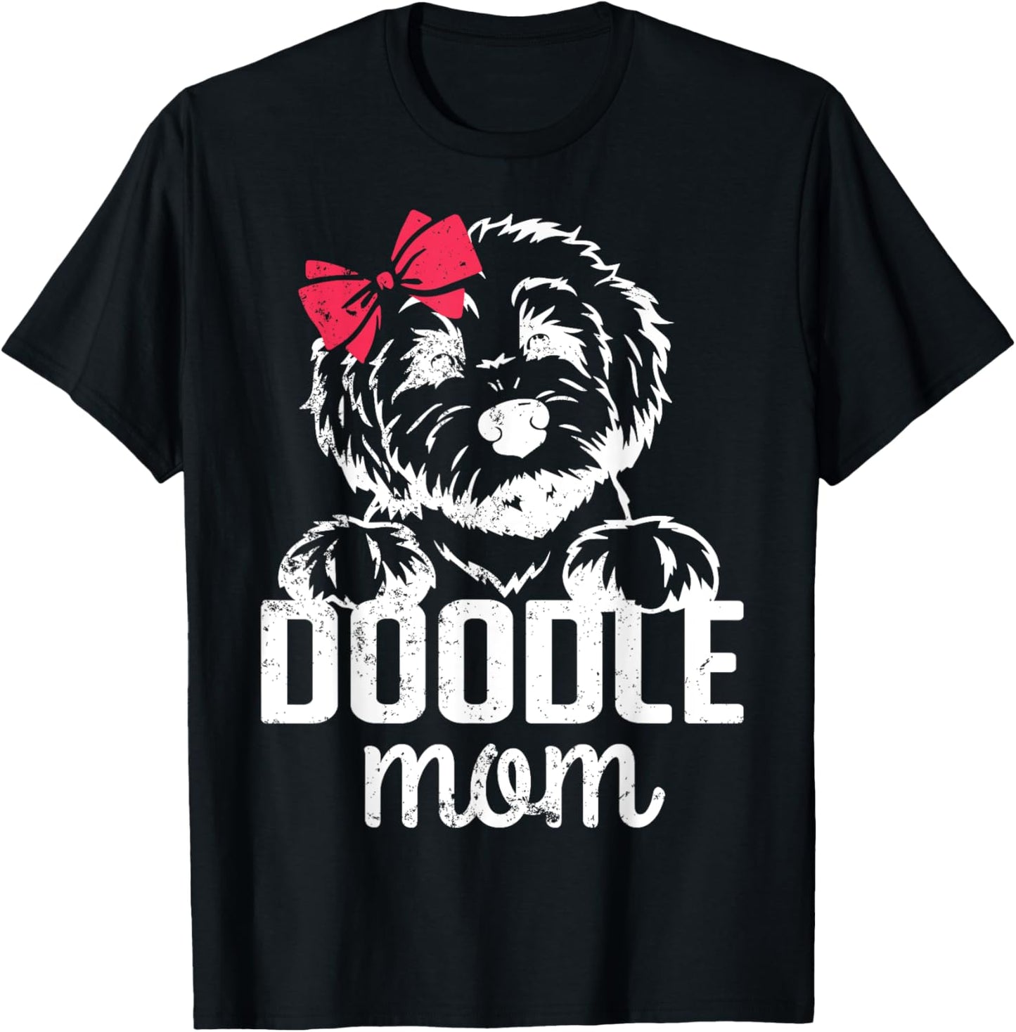 Vintage Doodle Mom Mother - Aussie Doodle & Goldendoodle T-Shirt - T-Shirt | Black