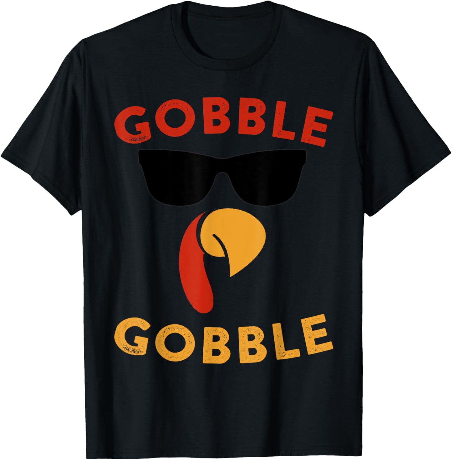 Gobble Gobble Turkey Thanksgiving Day Gifts Trot Leg Day T-Shirt - T-Shirt | Black