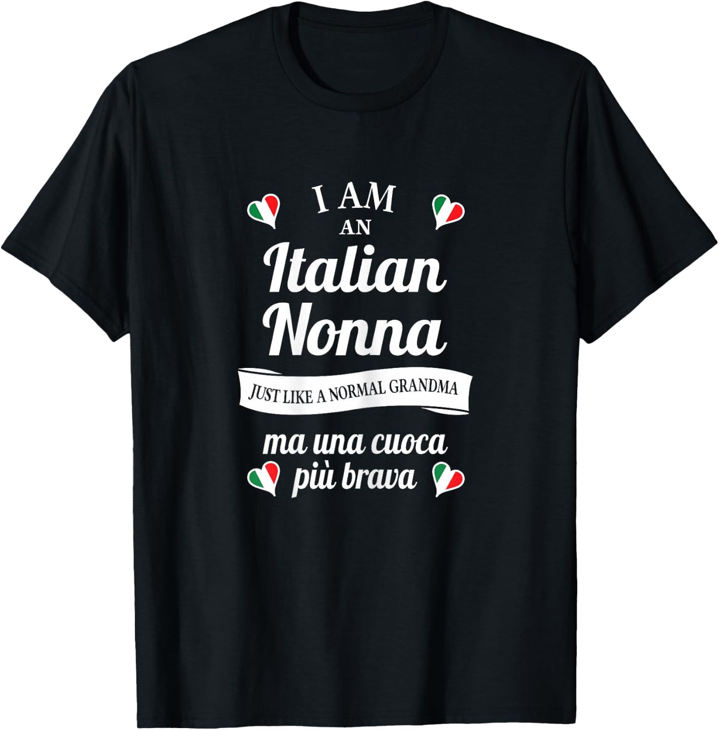 Best Italian Nonna - Great Italian Grandma and Cook T-Shirt - T-Shirt | Black