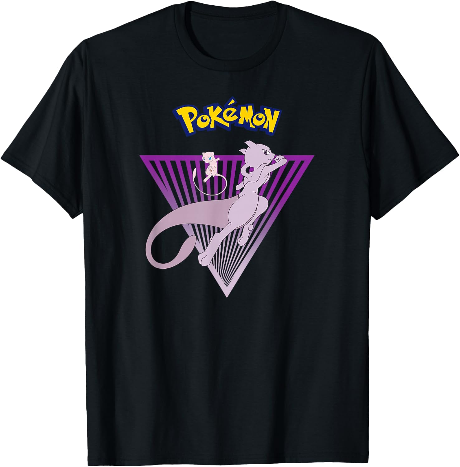 Pokemon Mewtwo and Mew T-Shirt - T-Shirt | Black